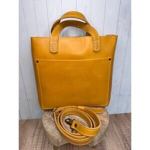 Portland Leather Mini Crossbody Bag MANGO Mini Crossbody Purse Yellow Leather